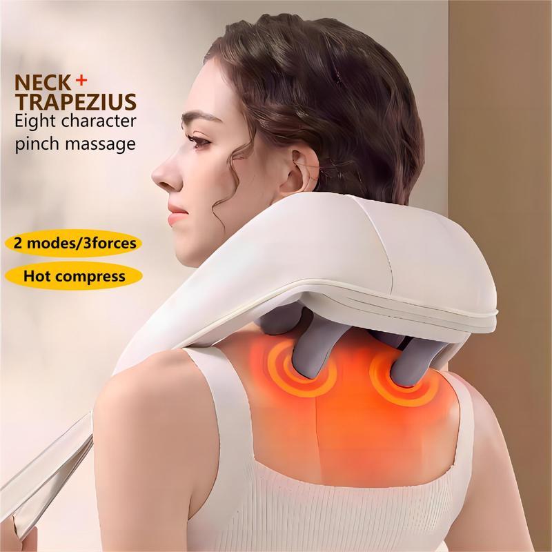 Electric Heat Neck Massage Shawl Shiatsu Kneading Cervical Spine Massager Car Home Back Shoulder Neck Trapezius Muscle Massager Comfort