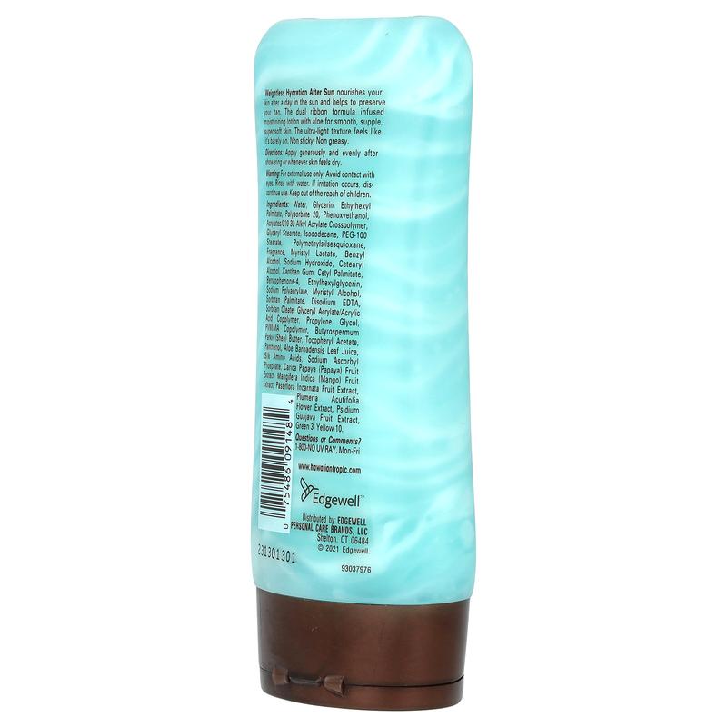 Hawaiian Tropic After Sun Lotion, Weightless Hydration, Coconut & Papaya, 6 fl oz (177 ml)