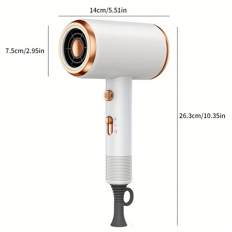 Powerful Ionic Hair Dryer With Diffuser - 2 Speeds, 3 Heating And Cooling Buttons For Straight And Curly Hair - Perfect For Home, Travel, And Salon Use, Holiday Gift