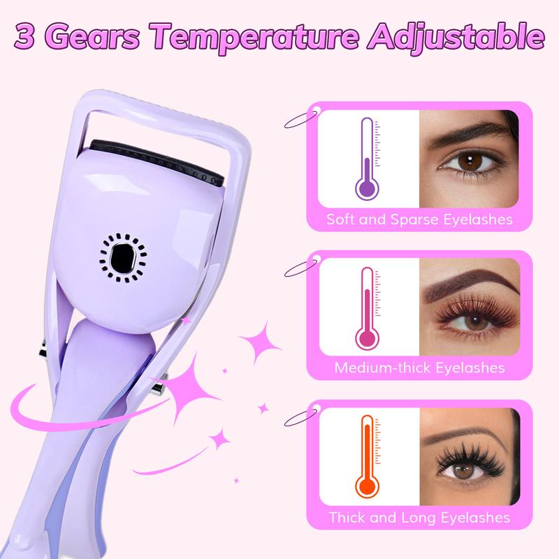 IDN Heated Eyelash Curlers with 3 Heating Modes Compact beauty care makeup accessories Wedding and Festival Party eyelash tool makeup tools