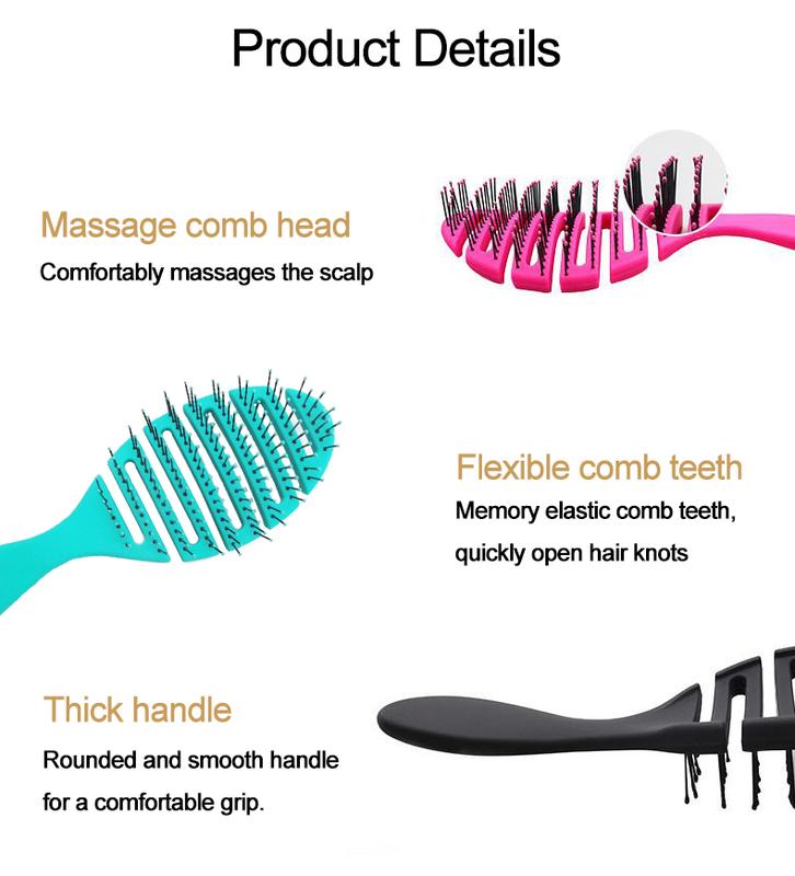 Wet Brush Speed Dry Hair Brush, Vented Design & Soft HeatFlex Bristles Are Blow Dry Safe - Ergonomic Handle Manages Tangles - Pain-Free Hair Accessories