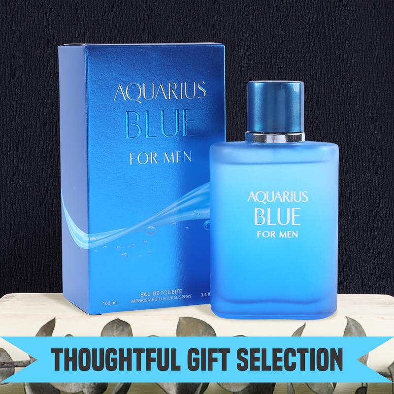 Aquarius Blue Spray Cologne For Men - Refreshing Fragrance for Men - 100ml 3.4fl.oz.