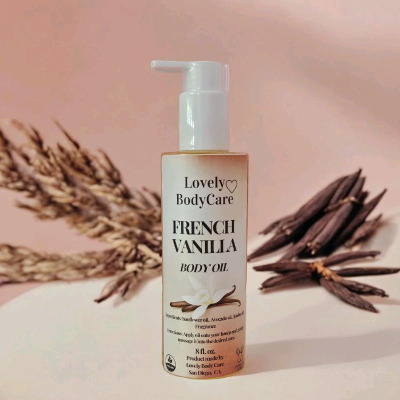 French Vanilla Body Oil with White Sugar and Musk - Deep Hydration for Soft and Luminous Skin Not Your