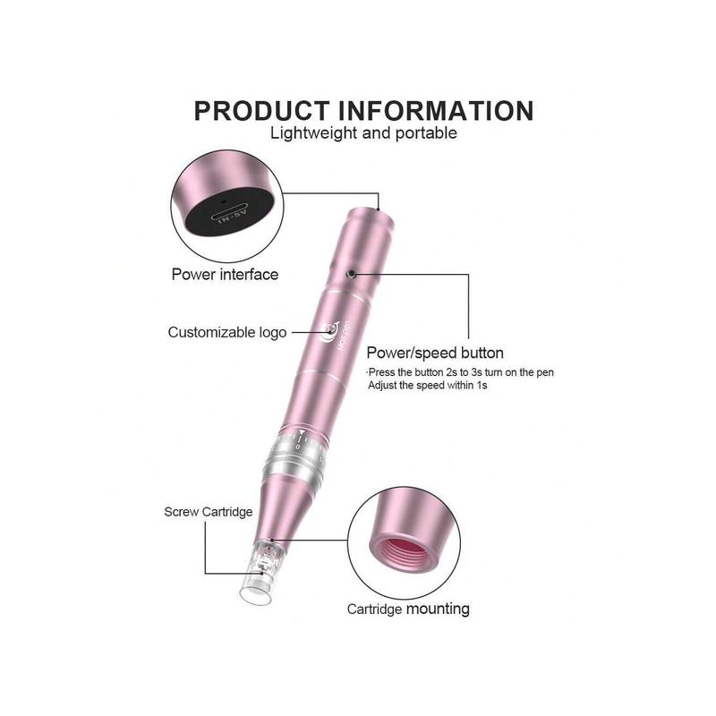 Wireless Electric Microneedling Derma Pen L1 With 10 Replaceable Needle Cartridges