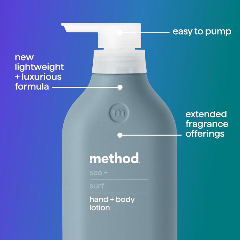 Method Body Lotion, Sea + Surf, 14 Oz, 24 Hours of Moisture, 14 Oz No brand