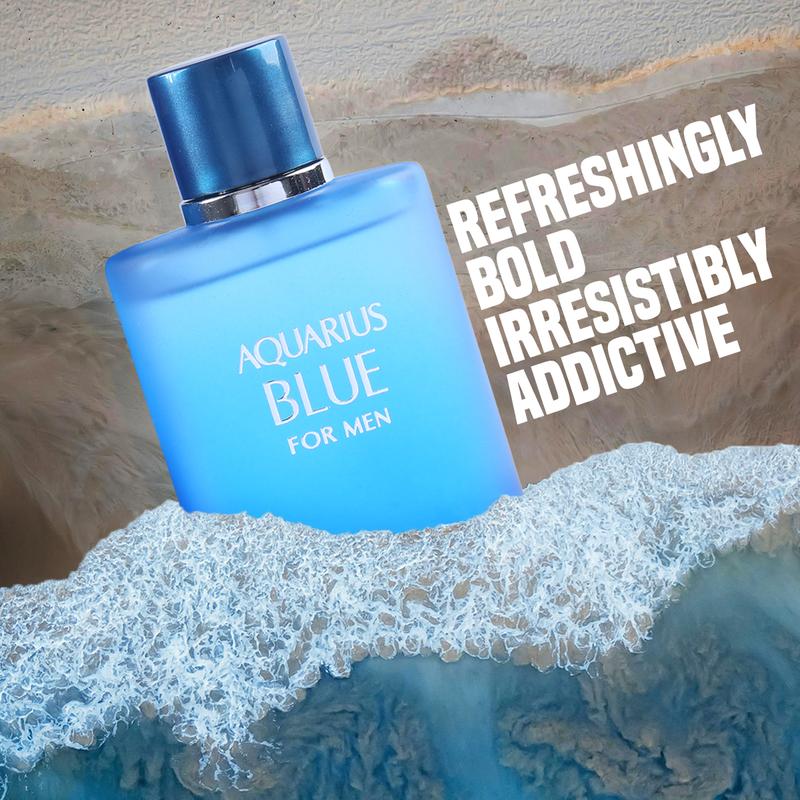 Aquarius Blue Spray Cologne For Men - Refreshing Fragrance for Men - 100ml 3.4fl.oz.