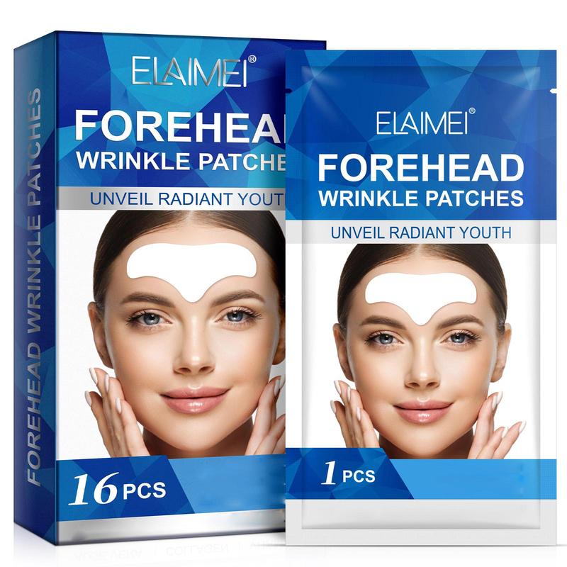 ELAIMEI Forehead & Between the Eyes Wrinkle Patches – Smooths & Softens Forehead Wrinkles and Eleven Lines – 16pcs Comfort Skin Care