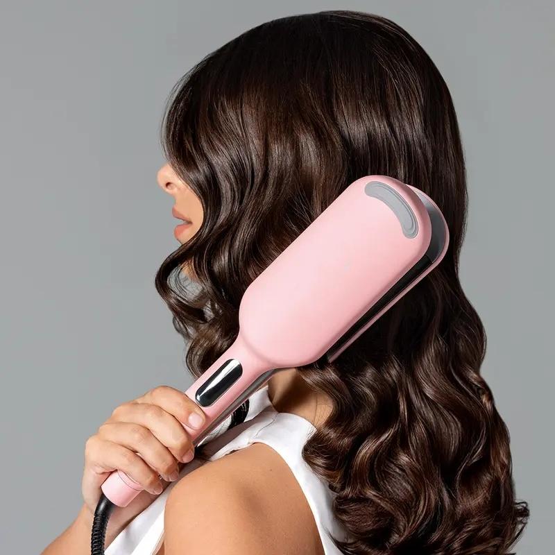 Wave Curling Iron for Easy Comfort Styling Negative Ionic hairwaver comfortable handle