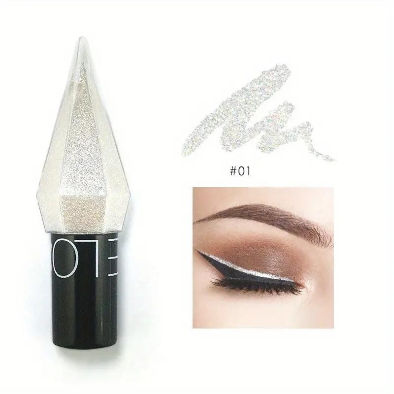 Liquid Quick Drying Eyeliner Pen, Summer Long Lasting Shimmering Eyeliner with Precise Flexible Tip & Glitter Sequins, Eye Cosmetic, Makeup Products, Cosmetic Tools, Back to School