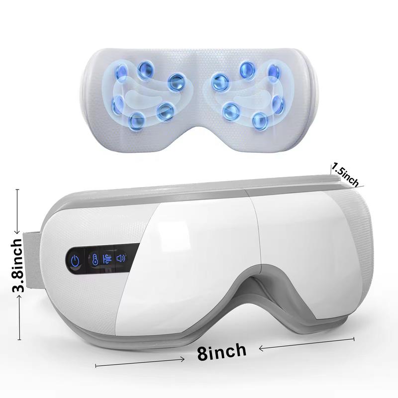 Eye Massager with Heat, Gifts for Mom Dad, Heated Eye Mask with Bluetooth Music, Face Massager, Eye Care Device, Smart Eye Mask for Relax Eye, Reduce Eye Strain