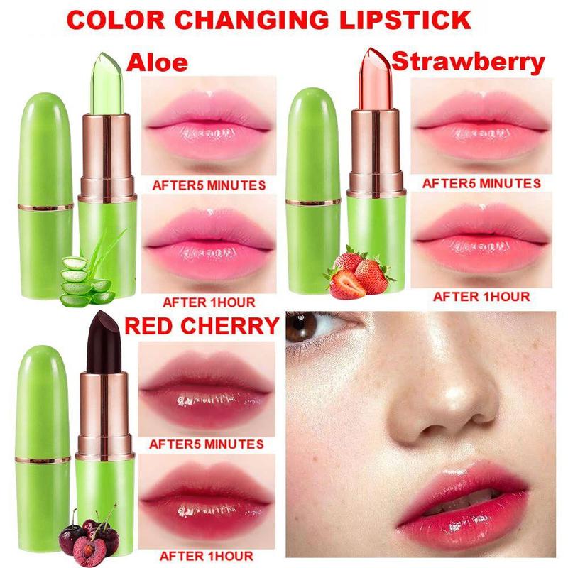 Magic Color Changing, PH Clear Temperature Lip Gloss Balm, Nourishing Moisturizing Lip Stick, Long Lasting waterproof 24 hour labiales magicos pintalabios permanente 24 horas originales Crystal Glossy