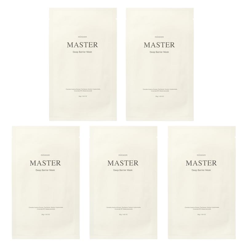 Mixsoon Master, Deep Barrier Beauty Mask, 5 Sheet Masks, 1.05 oz (30 g)