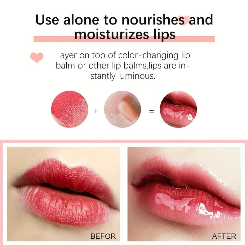 5-Piece Set of Moisturizing Lip Oil square tube lip oil Lip Balm and Transparent Lip Gloss