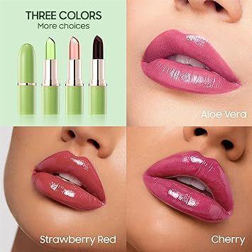 Magic Color Changing, PH Clear Temperature Lip Gloss Balm, Nourishing Moisturizing Lip Stick, Long Lasting waterproof 24 hour labiales magicos pintalabios permanente 24 horas originales Crystal Glossy