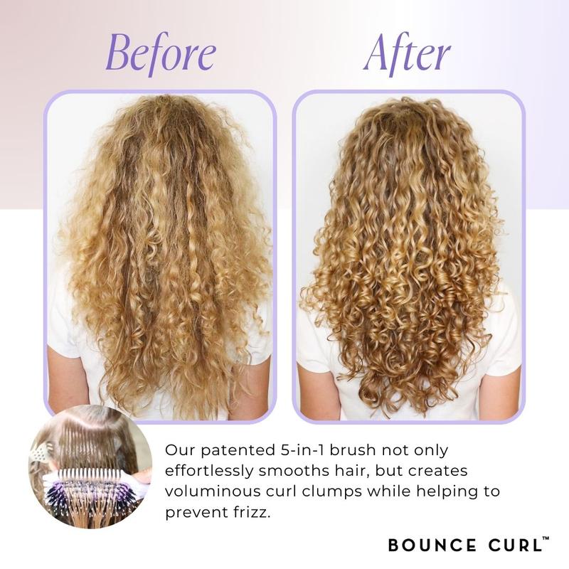 Merian's Holiday Bundle (Bounce Curl Light Hold Creme Gel, Leave in Conditioner, Define EdgeLift Brush) Curly, Wavy, Coily Hair