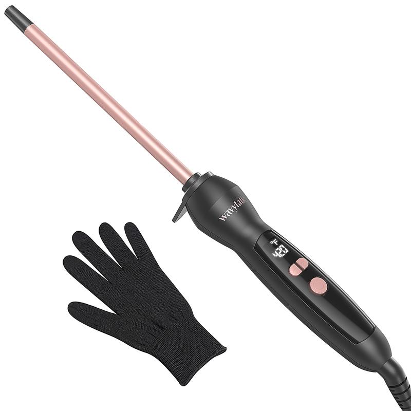 Wavytalk Negative Ion Hair Straightening Brush and 3 8 Inch Small Curling Iron Wand Set