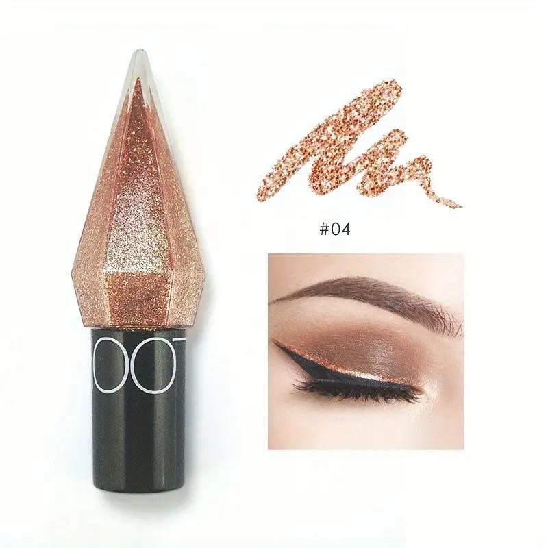 Liquid Quick Drying Eyeliner Pen, Summer Long Lasting Shimmering Eyeliner with Precise Flexible Tip & Glitter Sequins, Eye Cosmetic, Makeup Products, Cosmetic Tools, Back to School