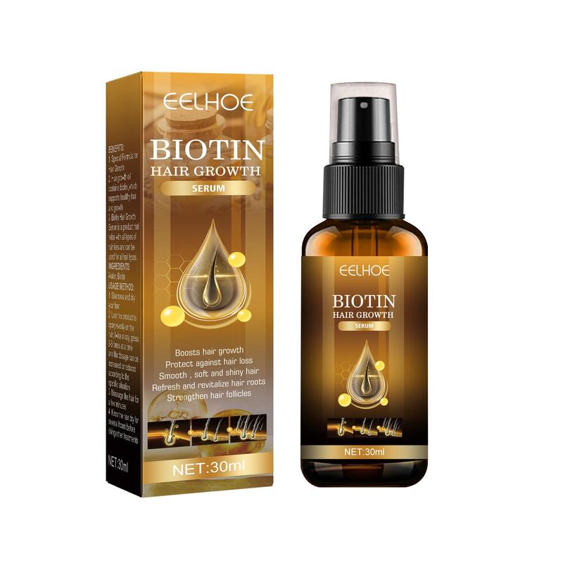 30ml Biotin Hair Care Serum, 1 Count Plant Extract Moisturizing Hair Essential Oil, Comfort Scalp & Hydrate Dry Hair, Haircare Product