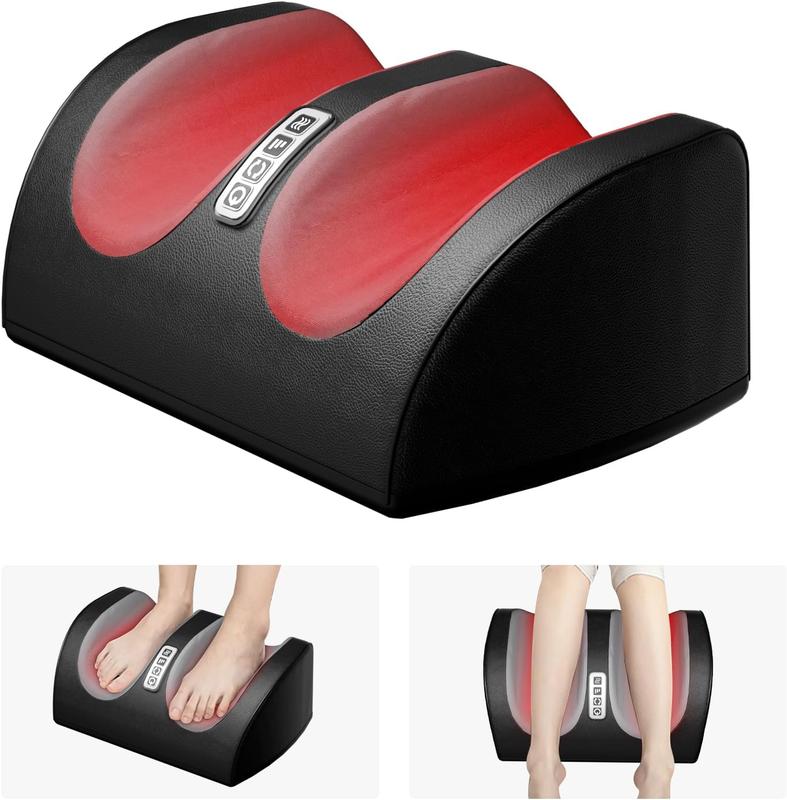 Shiatsu Foot Massager Machine with Heat, Foot and Calf Massager with Massage Roller, Deep Tissue Massager for Foot Massage and Calf Massage, Gifts for Mom & Dad