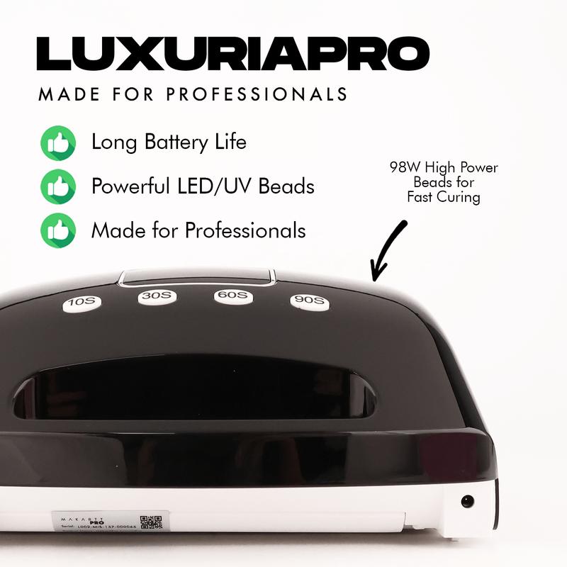 LuxuriaPro 98W Rechargeable Professional Curing Lamp