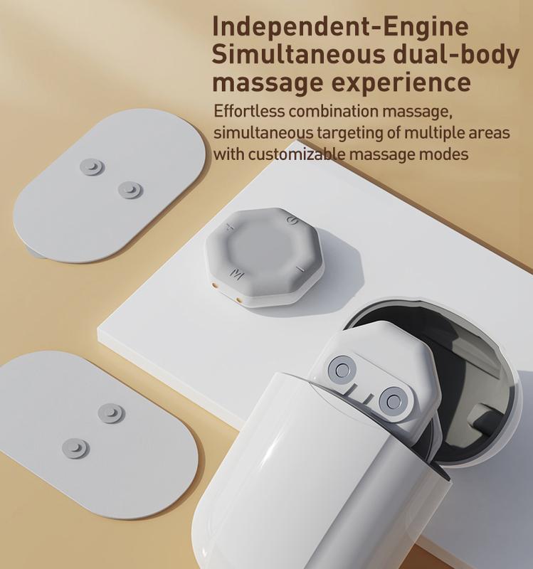 EMS Microcurrent Mini Massager, All In One Portable Unit for Full Body Massaging, 8 Modes Options EMS Muscle Stimulator Machine for Back Shoulder Leg Neck