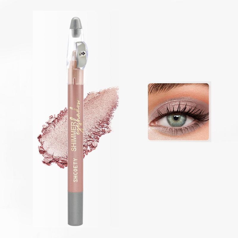 Long Lasting Glitter Eyeshadow Pen, Shimmering Eye Shadow Stick, High Pigmented Eye Shadow Pen, Long Lasting Eye Shadow for Women & Girls