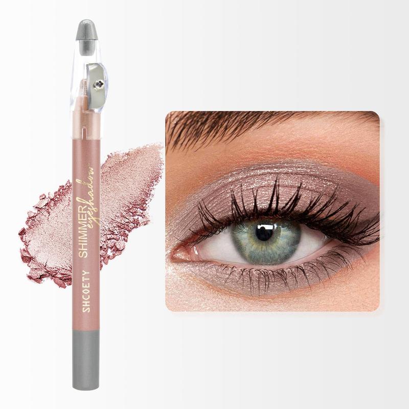 Long Lasting Glitter Eyeshadow Pen, Shimmering Eye Shadow Stick, High Pigmented Eye Shadow Pen, Long Lasting Eye Shadow for Women & Girls