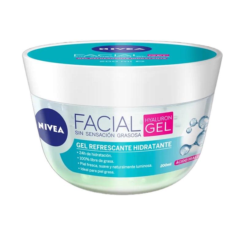 NIVEA Hyaluron Facial Care Refreshing Facial Gel with Hyaluronic Acid ideal for oily skin 200 ml Skincare nivea  water