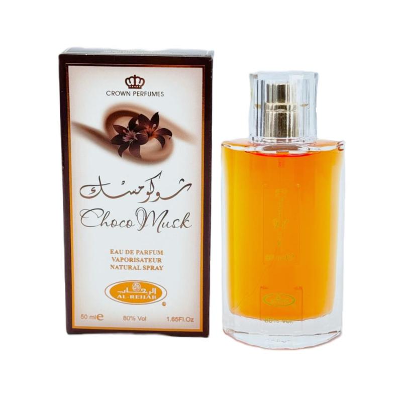 Choco Musk & Tooty Musk 50 ML   1.65 FL.OZ EAU DE PARFUM BY AL REHAB Fragrance Perfume Vanilla Scent Aroma Cosmetic Cologne Scent Scented