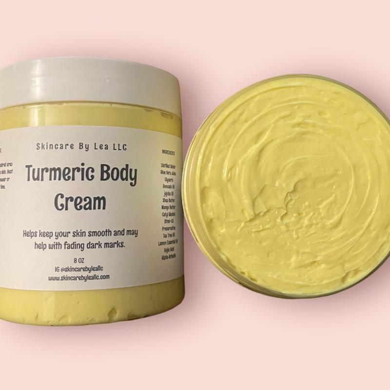 Turmeric Body Cream W Kojic Acid & Alpha Arbutin Body Care Silky Skin Repair Skin Care Smooth Lotions Gentle