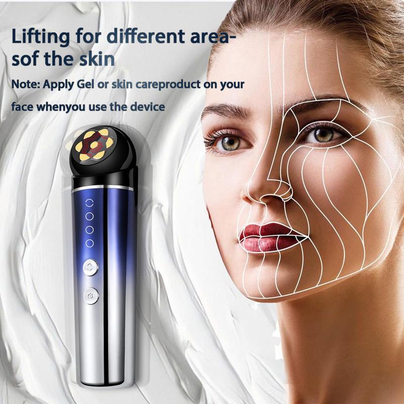 Facial Beauty Instrument, 1 Box Handheld Ultrasonic Beauty Instrument, Facial Lifting Massage Tool, Professional Personal Care Products for Women