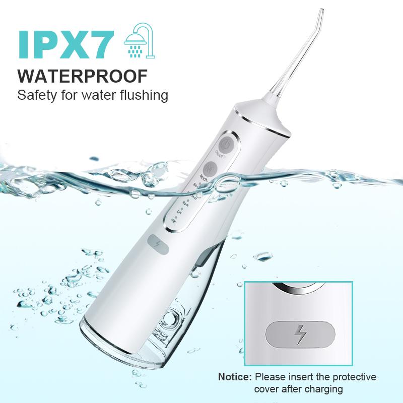 Water Dental Flosser - 6 Modes, 320ML Portable & Rechargeable, IPX7 Waterproof - Home and Travel Oral Care，Black Friday, Christmas gift