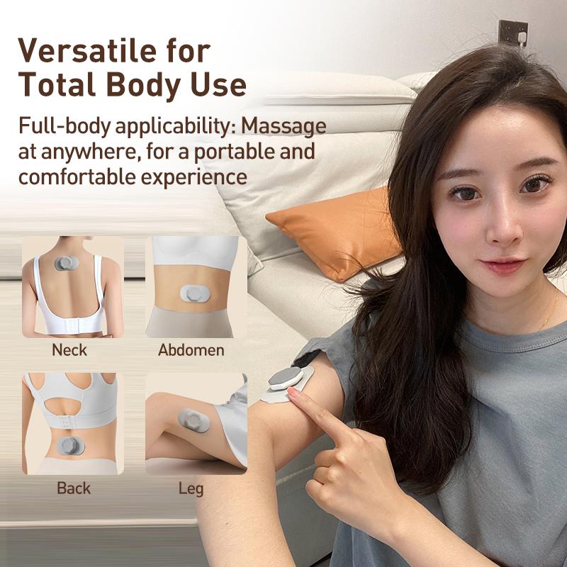 EMS Microcurrent Mini Massager, All In One Portable Unit for Full Body Massaging, 8 Modes Options EMS Muscle Stimulator Machine for Back Shoulder Leg Neck