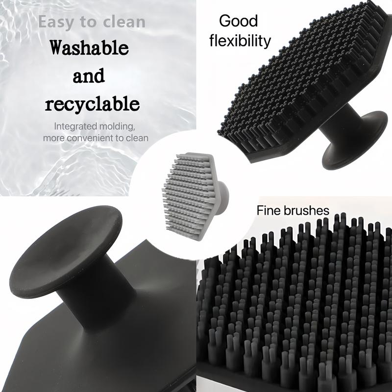 2-Pack Silicone Facial Cleansing Brush - 2.36 Inch Soft Exfoliating Face Scrubber for Gentle Skin Cleansing, Perfect for All Skin Types