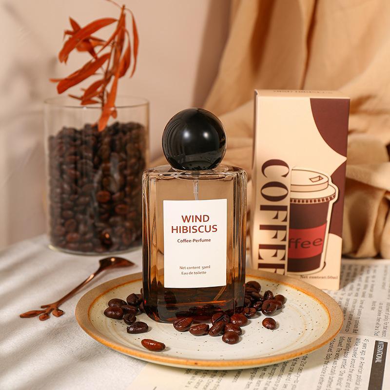 Coffee Perfume, 50ml Coffee Scented Perfumes, Long Lasting Fragrance for Women, Refreshing Perfume for Daily Wear, Christmas Gift