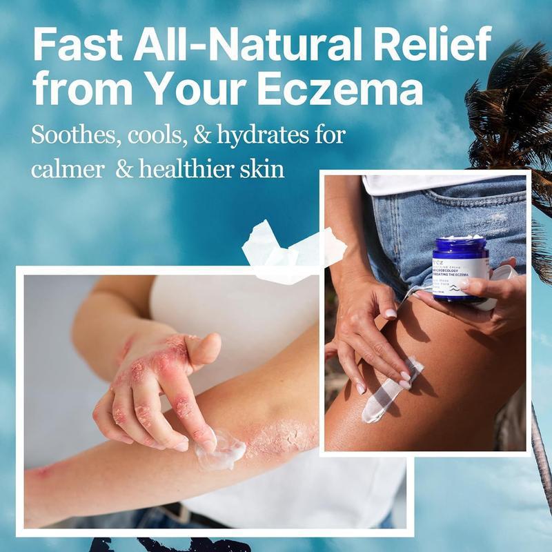 2 PCs More Affordable! All Natural Eczema Soothing Cream | Made with sea moss! Sensitive Skin Dry Skin Comfort Moisture | Fragrance Free Skincare