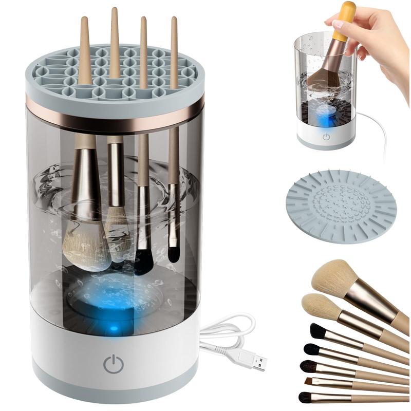 Electric Makeup Brush Cleaner, Automatic Brush Washer, Makeup Brush Cleaning Machine, Makeup Tool Cleaner for Daily Use, Christmas Gift