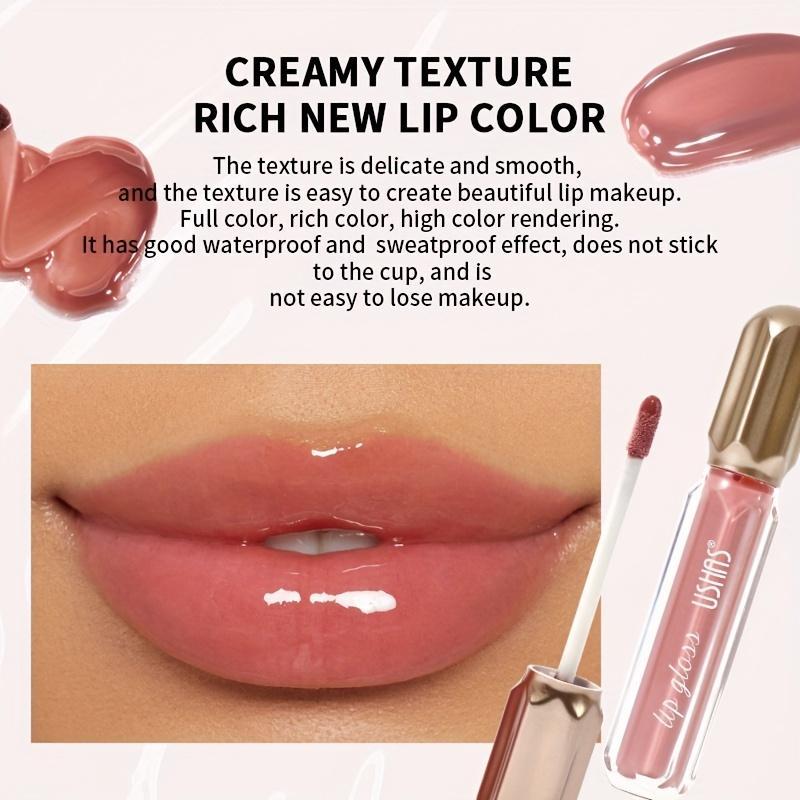 Long Lasting Lip Gloss Set, 6 Counts set Moisturizing Lip Glaze, Glossy Lip Glaze Stick, Plumping Lip Oil Lip Stick for Girls & Women