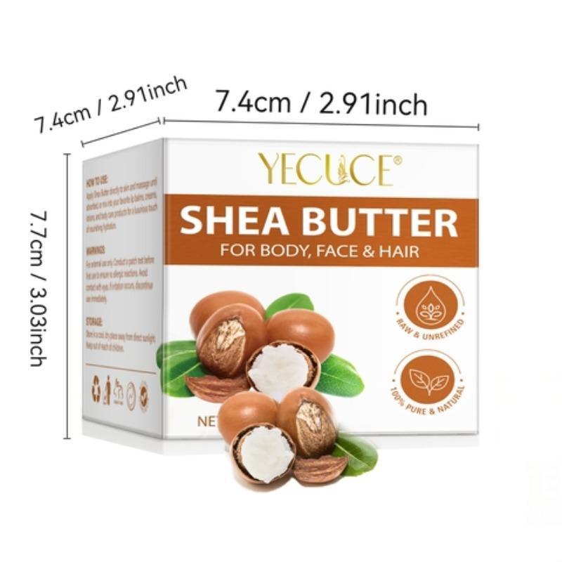 Shea Butter, 1 2 Boxes Deep Moisturizing Body Butter, Body Care Product for Women & Men, Multifunctional Skincare Lotion Suitable for Body, Face and Hair