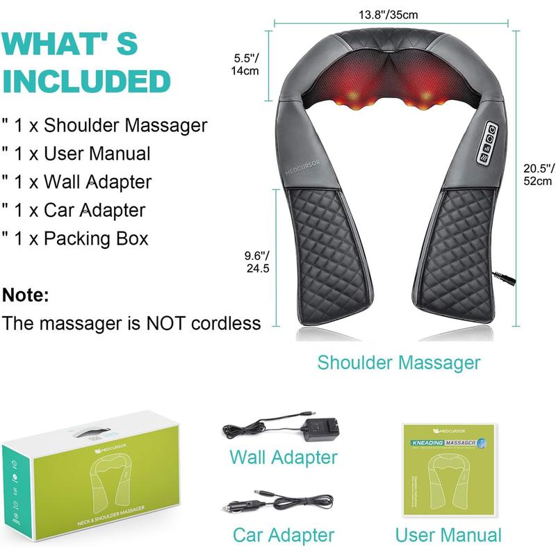 Medcursor Neck Massager & Foot Massager, Holiday Gift Massagers