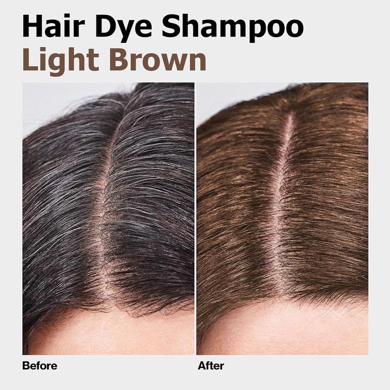 AILIYZ Black Hair Dye Shampoo 100%Grey Coverage -Herbal Ingredients