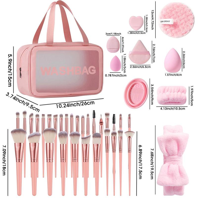 Makeup Tools Set, 52pcs Makeup Brush & Makeup Sponge & Makeup Bag & Makeup Puff & Makeup Brush Cleaning Tool Set, Professional Makeup Tools for Women, Makeup Brushes Set for Grunge Makeup Look, Christmas, Christmas Gift