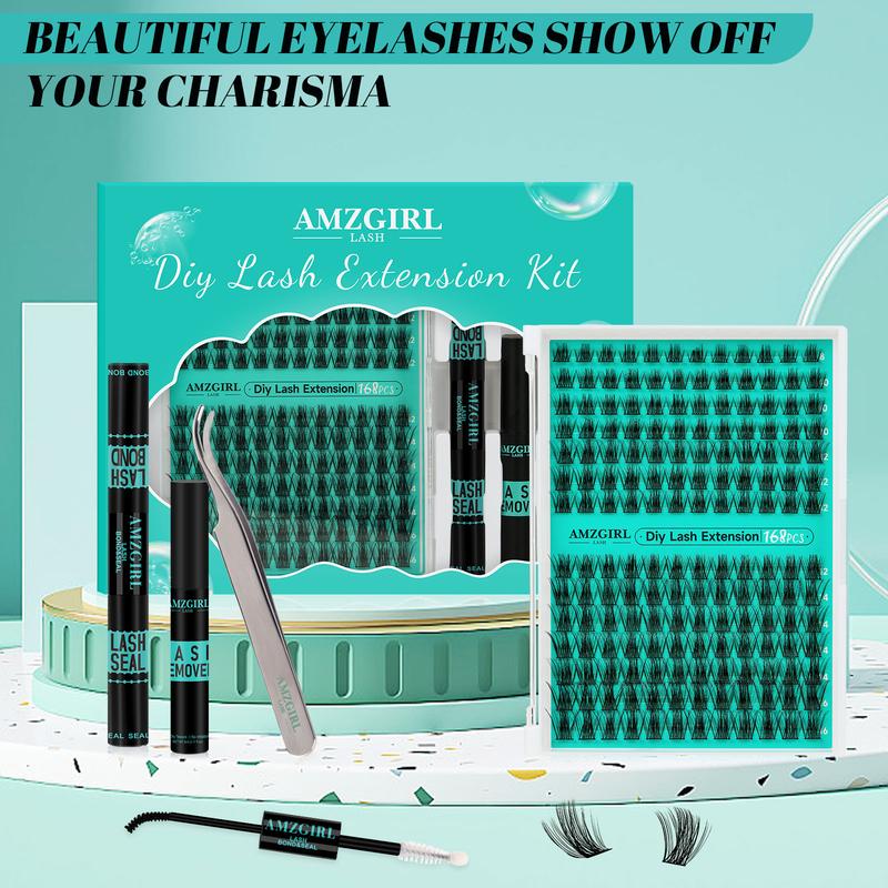 Amzgirl Lash AD10 168 Clusters Lash Kit+100ml Remover