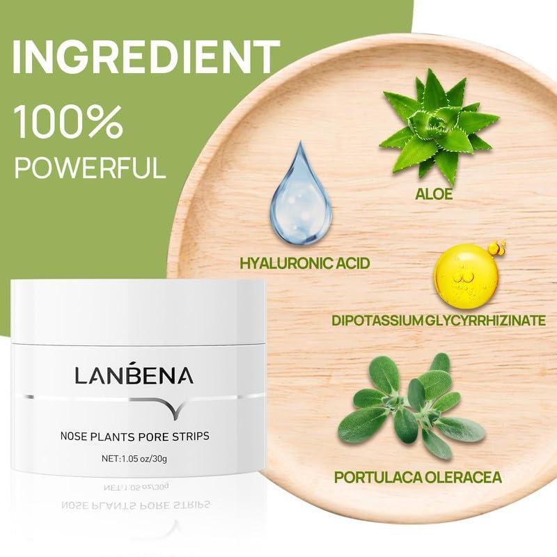 Lanbena Blackhead Remover Mask 30g - Deep Cleansing Peel Off Mask for Facial Acne