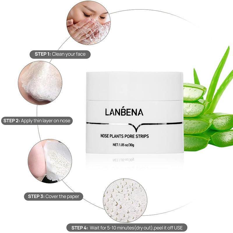 Lanbena Blackhead Remover Mask 30g - Deep Cleansing Peel Off Mask for Facial Acne