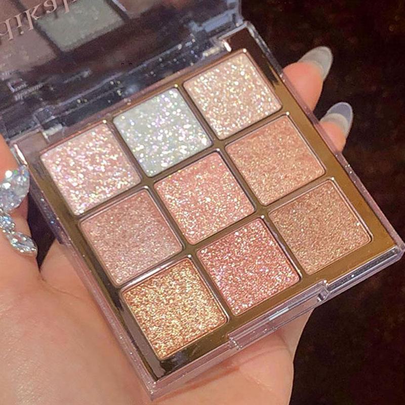 Shimmer Mirror Glitter Eyeshadow Palette, Glitter Eye Shadows Palette, Summer Long Lasting Shiny Eye Makeup Palette, Glittering High Pigmented Cosmetic Palette, Music Festival Makeup Products, Fall Gift, Girly Room Accessories Makeup, Christmas Gift