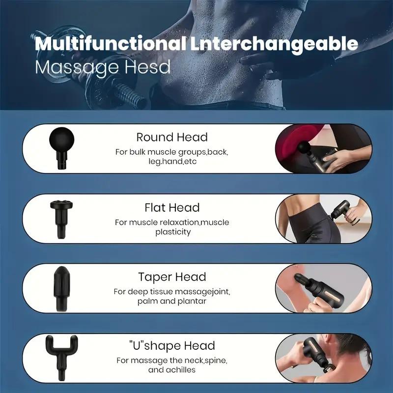 Portable Handheld Fascia Massage Machine,Body Muscle Massager,Body Hand & Foot Electric Massager, Adjustable Gun Lightweight Comfort Durable Sensitive