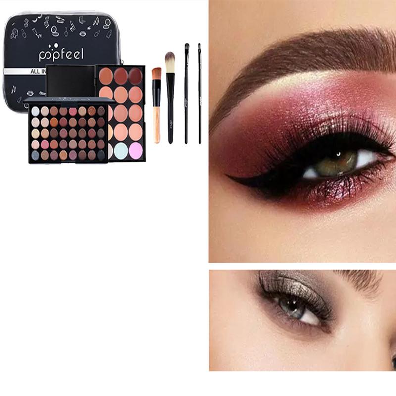 Makeup Full Gift Set for Women Beginners and Professionals, Include Makeup Brush, Eyeshadow Palette, Lip Gloss Set, Lipstick, Blush, Concealer, Mascara, Eyebrow Pencil, Foundation