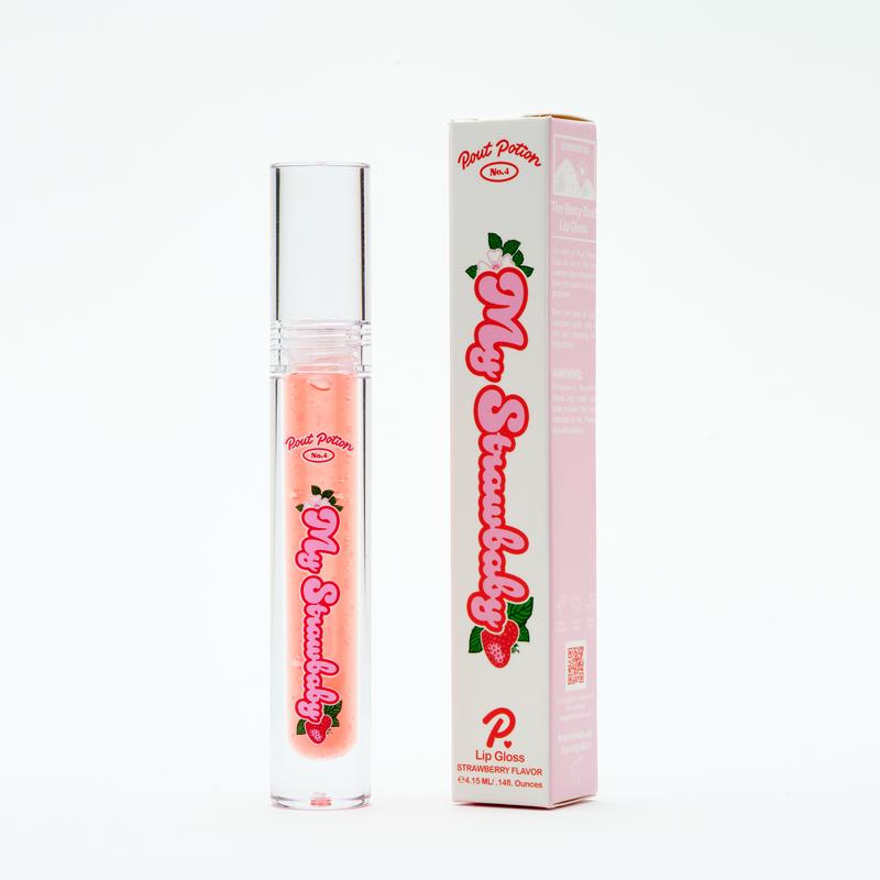 My Strawbaby Nourishing Lip Gloss with Juicy Strawberry Flavor