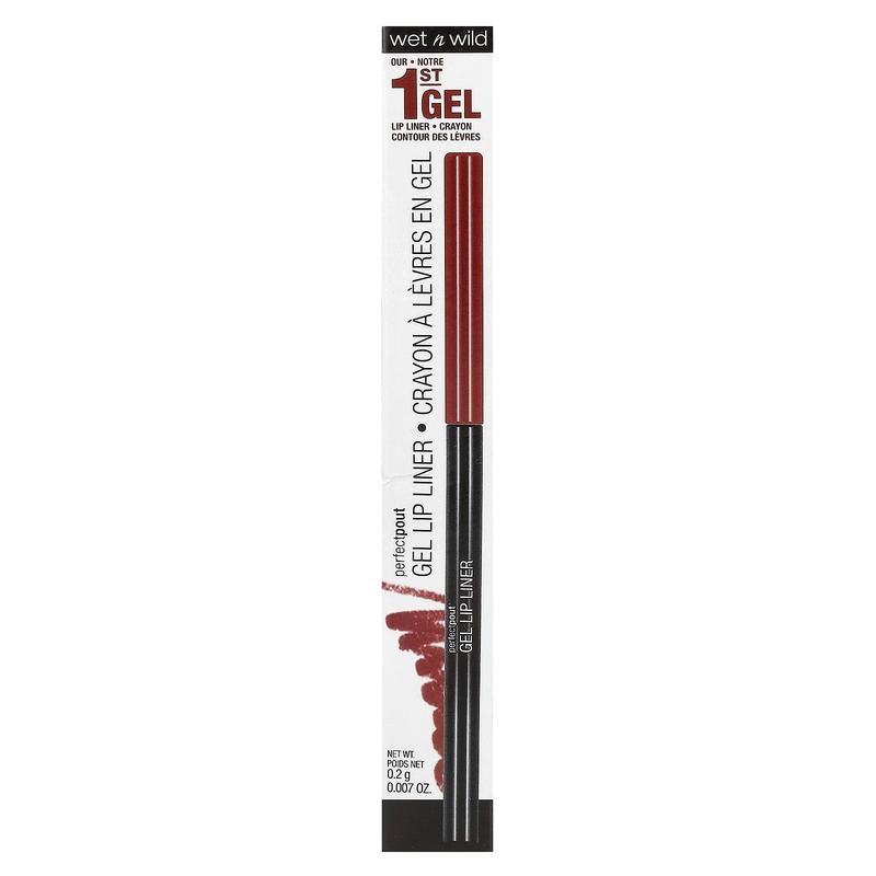 wet n wild PerfectPout, Gel Lip Liner, 652C Gone Burgundy, 0.007 oz (0.2 g)